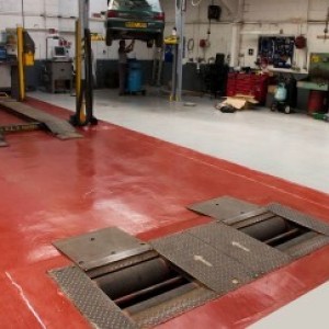 Floor coated with Conseal Primer, then 2 x coats of Conseal LSC