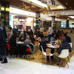 Next morning 4 hours after sanding, sealing, UV curing, very heavy traffic