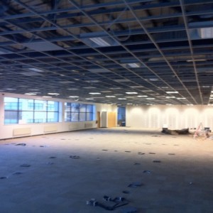 Hewlett Packard office carpet tile area