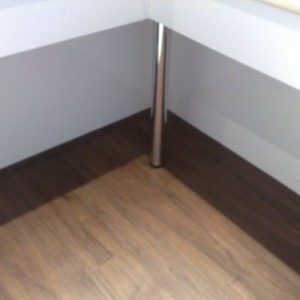 expona tiles  laid on unzin flex over metal pan floors