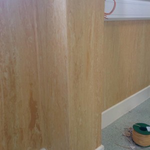 poly xl fitted to walls and welded joins internals and externals