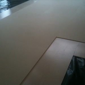 Miller Extension 4
Versilay boarding over poly sheeting