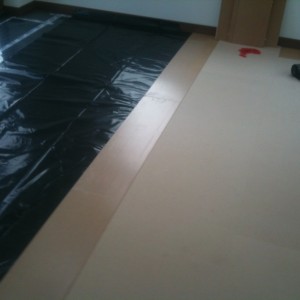 Miller Extension 5
Versilay boarding over poly sheeting