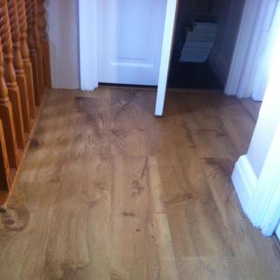 Karndean fitted on the landing.