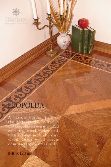 The LEOPOLDA parquet border inlay - The MARQUETERIA Collection by Pavex Parquet